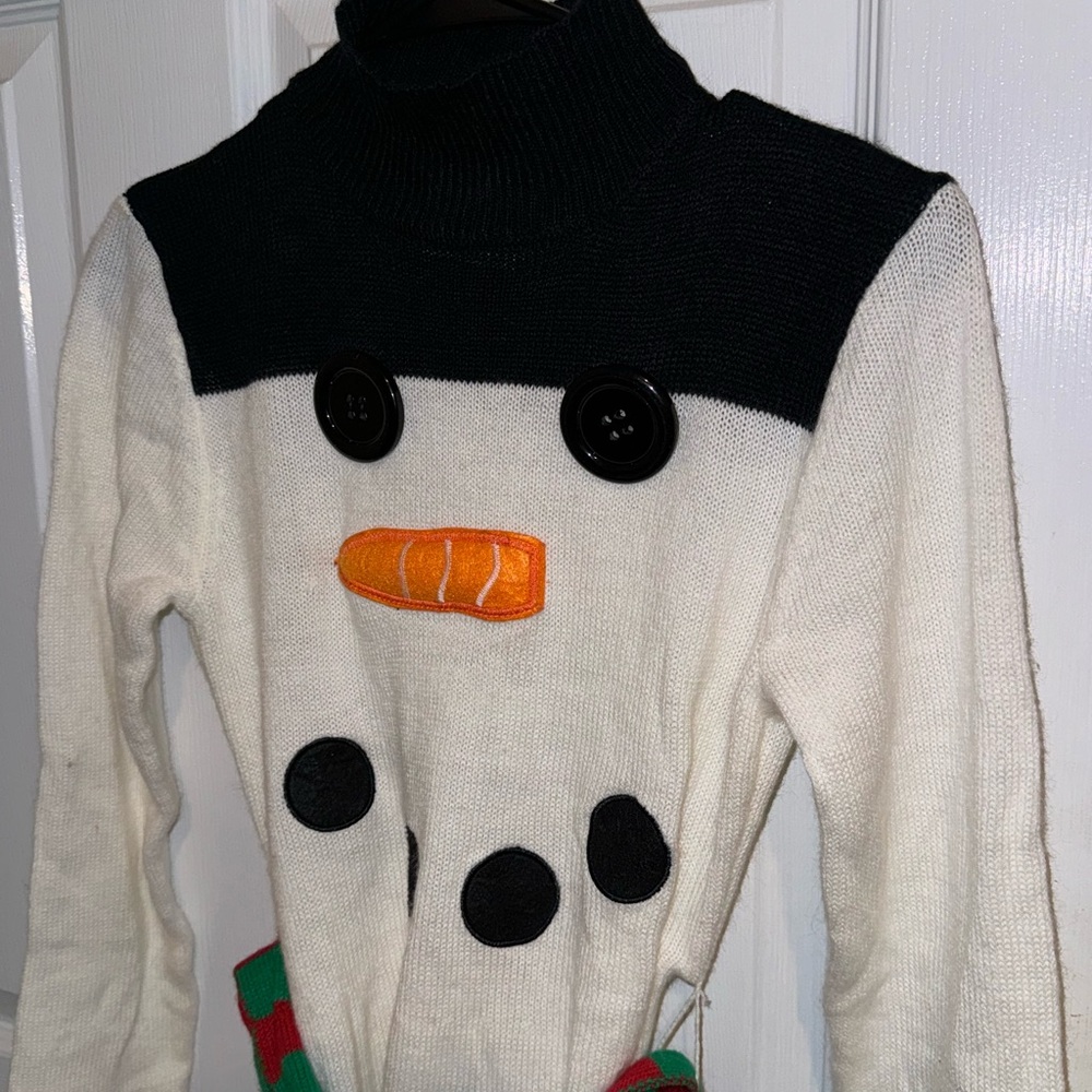 Derek Heart snowman sweater dress‎ - Picture 2 of 4